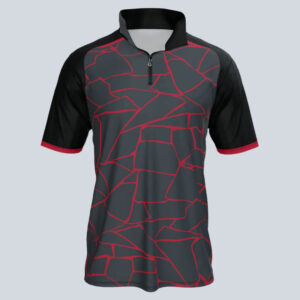 Broken Half Sleeve Quarter Zip Tee