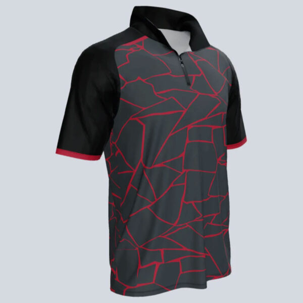 Broken Half Sleeve Quarter Zip Tee - Image 2