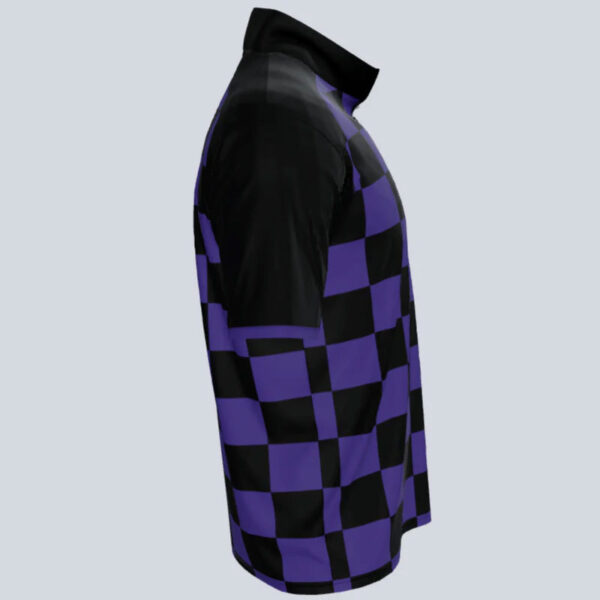 Checker Half Sleeve Quarter Zip Tee - Image 3