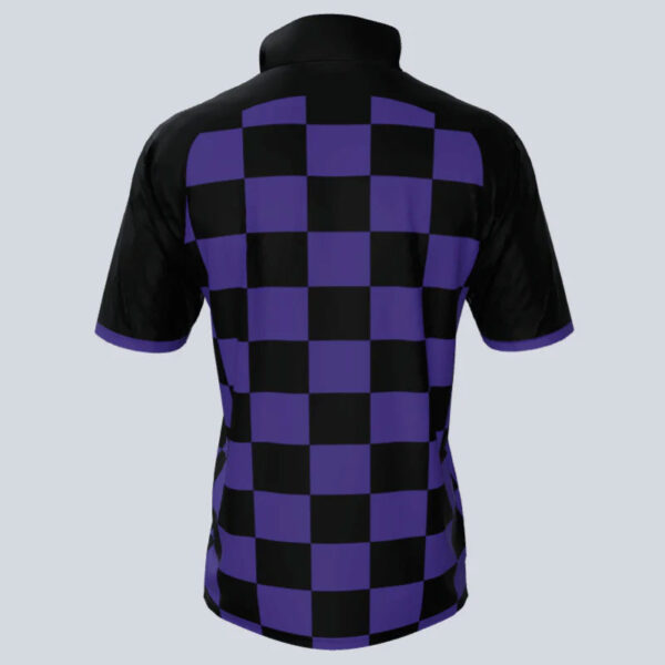 Checker Half Sleeve Quarter Zip Tee - Image 4