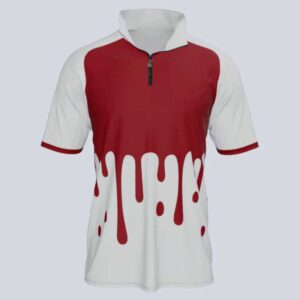 Splash Half Sleeve Quarter Zip Tee
