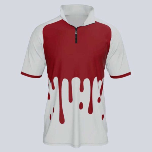 Splash Half Sleeve Quarter Zip Tee