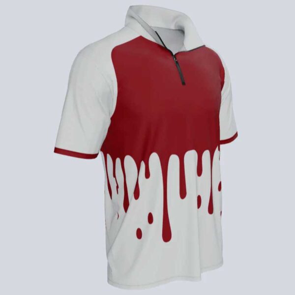 Splash Half Sleeve Quarter Zip Tee - Image 2